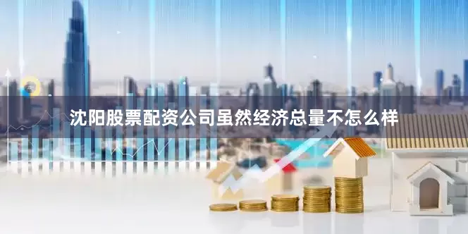沈阳股票配资公司虽然经济总量不怎么样